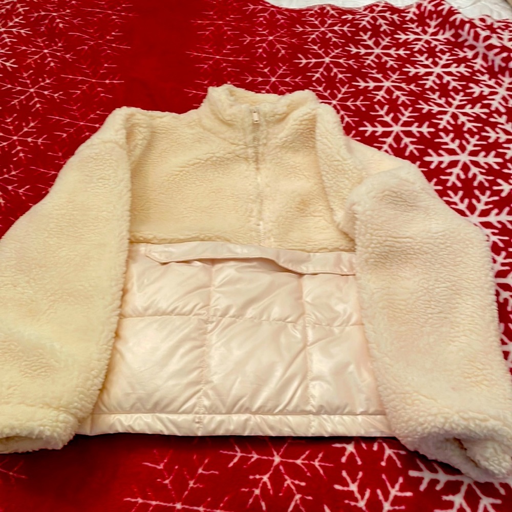 Fabletics White Sherpa Pullover